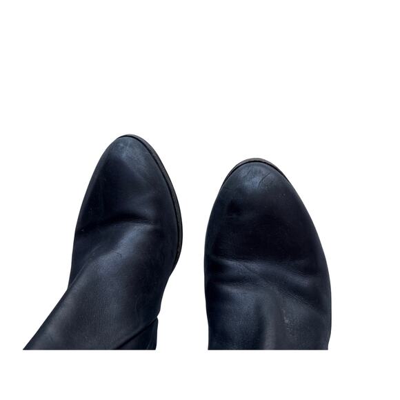 Coclico Knee High Black Block Heel Boots Size 38.5 / US 8-8.5 - Picture 5 of 9